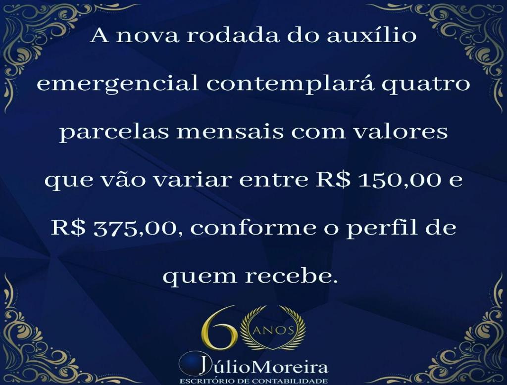 O Presidente Jair Bolsonaro anunciou que os pagamentos da nova rodada do auxílio emergencial começar